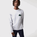 Lacoste טרקלין טרקלין צמר כותנה DZ4D0D1386 אפור צ'ין ירוק y9k גברים - Image 2