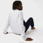 Lacoste טרקלין טרקלין צמר כותנה DZ4D0D1386 אפור צ'ין ירוק y9k גברים - Image 3