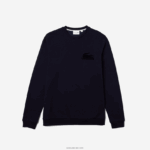 Lacoste טרקלין טרקלין צמר כותנה DZ4D0D1388 כחול כהה 423 גברים - Image 4