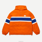 Lacoste יש לי מעיל סוודר מרופד DZ4D0D1300 כתום כחול בז' 0d8 גברים - Image 5