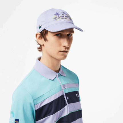 Lacoste כובע אריג מהדורה הפתוחה של sport miami DZ4D0D2173 סגול 3k0 גברים