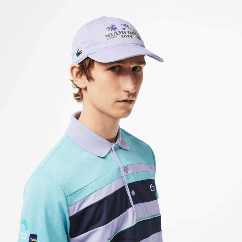 Lacoste כובע אריג מהדורה הפתוחה של sport miami DZ4D0D2173 סגול 3k0 גברים - Image 1