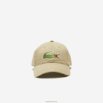 Lacoste כובע אריג מכותנה אורגנית מתכווננת DZ4D0D2138 בז' cb8 גברים - Image 2