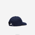 Lacoste כובע אריג מכותנה אורגנית מתכווננת DZ4D0D2141 כחול כהה 166 גברים - Image 2