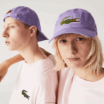 Lacoste כובע אריג מכותנה אורגנית מתכווננת DZ4D0D2255 gfu סגול גברים