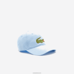 Lacoste כובע אריג מכותנה אורגנית מתכווננת DZ4D0D2266 כחול hbp גברים