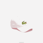 Lacoste כובע אריג מכותנה אורגנית מתכווננת DZ4D0D2267 ורוד בהיר t03 גברים