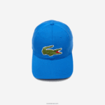 Lacoste כובע אריג מכותנה אורגנית מתכווננת DZ4D0D2145 כחול kxb גברים - Image 3