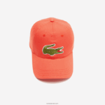 Lacoste כובע אריג מכותנה אורגנית מתכווננת DZ4D0D2187 כתום 02k גברים - Image 3