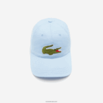Lacoste כובע אריג מכותנה אורגנית מתכווננת DZ4D0D2266 כחול hbp גברים - Image 3
