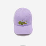 Lacoste כובע אריג מכותנה אורגנית מתכווננת DZ4D0D2255 gfu סגול גברים - Image 4