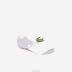 Lacoste כובע אריג מכותנה אורגנית מתכווננת DZ4D0D2139 לבן 001 גברים