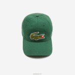 Lacoste כובע אריג מכותנה אורגנית מתכווננת DZ4D0D2268 ירוק 132 גברים - Image 4