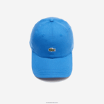 Lacoste כובע אריג מכותנה אורגנית DZ4D0D2148 כחול kxb גברים - Image 3