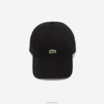 Lacoste כובע אריג מכותנה אורגנית DZ4D0D2151 שחור 031 גברים - Image 3