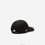 Lacoste כובע אריג מכותנה אורגנית DZ4D0D2181 שחור 031 גברים - Image 3