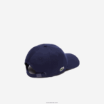 Lacoste כובע אריג מכותנה אורגנית DZ4D0D2182 כחול כהה 166 גברים - Image 2