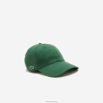 Lacoste כובע אריג מכותנה אורגנית DZ4D0D2286 ירוק 132 גברים - Image 2