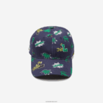 Lacoste כובע בהדפס תנין DZ4D0D2249 כחול כהה 166 גברים - Image 3