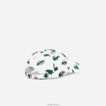 Lacoste כובע בהדפס תנין DZ4D0D2250 לבן 001 גברים - Image 2