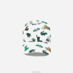 Lacoste כובע בהדפס תנין DZ4D0D2250 לבן 001 גברים - Image 3