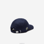 Lacoste כובע גברדין מוצק DZ4D0D2278 כחול כהה 166 ילדים - Image 4