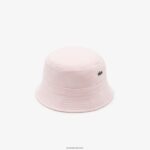 Lacoste כובע דלי כותנה אורגנית DZ4D0D2158 ורוד בהיר t03 גברים - Image 2