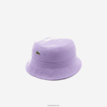 Lacoste כובע דלי כותנה אורגנית DZ4D0D2159 gfu סגול גברים