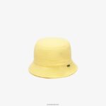 Lacoste כובע דלי כותנה אורגנית DZ4D0D2165 צהוב 107 גברים - Image 2
