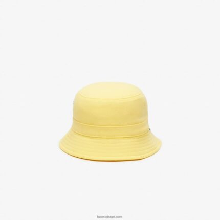 Lacoste כובע דלי כותנה אורגנית DZ4D0D2165 צהוב 107 גברים