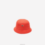 Lacoste כובע דלי כותנה אורגנית DZ4D0D2189 כתום 02k גברים - Image 2