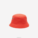 Lacoste כובע דלי כותנה אורגנית DZ4D0D2189 כתום 02k גברים