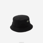 Lacoste כובע דלי כותנה אורגנית DZ4D0D2246 שחור 031 גברים - Image 2