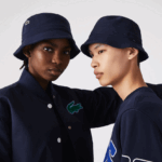 Lacoste כובע דלי כותנה אורגנית DZ4D0D2288 כחול כהה hde גברים