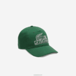 Lacoste כובע וינטג' בהדפס קרוק DZ4D0D2898 ירוק 132 נשים