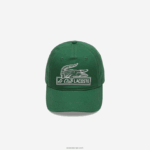 Lacoste כובע וינטג' בהדפס קרוק DZ4D0D2898 ירוק 132 נשים - Image 3