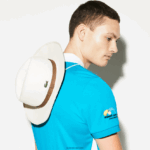 Lacoste כובע טניס ארוג ספורט מיאמי פתוח עם חוט DZ4D0D2340 בז '8lx גברים