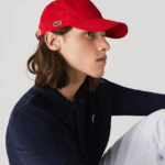 Lacoste כובע כותנה ברצועת ניגודיות DZ4D0D2320 אדום 240 גברים