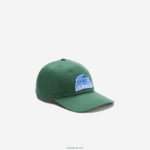 Lacoste כובע ממותג של תיקון תנין DZ4D0D2147 ירוק 132 גברים