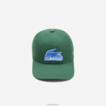 Lacoste כובע ממותג של תיקון תנין DZ4D0D2147 ירוק 132 גברים - Image 3