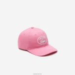 Lacoste כובע מתכוונן של עיניות ניגודיות DZ4D0D2169 ורוד 2r3 ילדים - Image 2