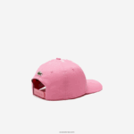 Lacoste כובע מתכוונן של עיניות ניגודיות DZ4D0D2169 ורוד 2r3 ילדים - Image 3