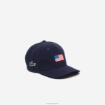 Lacoste כובע מתכוונן של presidents cup ספורט דגל אמריקאי DZ4D0D2331 כחול כהה 166 גברים