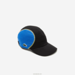 Lacoste כובע פאנל רשת טניס DZ4D0D2143 שחור כחול צהוב xis גברים