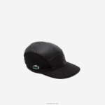 Lacoste כובע פיק ג'ירול ספורטיבי מתקפל DZ4D0D1918 שחור 8vm גברים