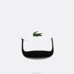 Lacoste כובע קל משקל ספורטיבי ניגודיות DZ4D0D1930 לבן שחור au8 גברים - Image 4