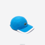 Lacoste כובע קל משקל ספורטיבי ניגודיות DZ4D0D2295 כחול לבן 8 פיקסלים גברים