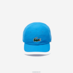Lacoste כובע קל משקל ספורטיבי ניגודיות DZ4D0D2295 כחול לבן 8 פיקסלים גברים - Image 3