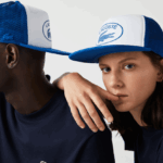 Lacoste כובע רשת וכובע ניאופרן DZ4D0D2163 כחול לבן לוקס גברים