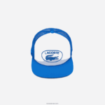 Lacoste כובע רשת וכובע ניאופרן DZ4D0D2163 כחול לבן לוקס גברים - Image 3